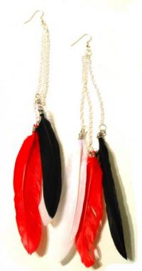 In The 80s Clothes Of Eighties Earrings Feather Earrings Were Por In The 80 S